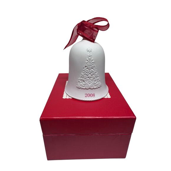 Hallmark Keepsake Porcelain Christmas Bell Ornament 2008 New - Picture 2 of 7